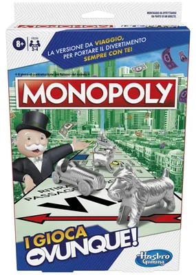 Image de Hasbro Gaming, Monopoly Compact, à partir de 6 ans