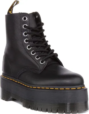 Zdjęcie produktu dla Dr Martens 1460 Pascal Max Lace-up Leather Platform Boots Black - niezdefiniowany / czarny