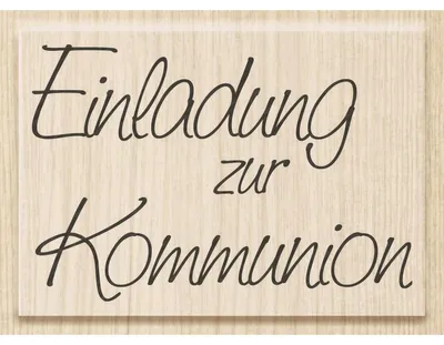 Produktbild von HEYDA 211800100 Stempel Kommunion/Konfirmation Einladung Kommunion