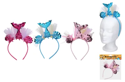 Image de Ensemble Carnaval - Bandeau Sirène Avec Décoration