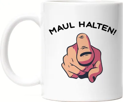 Produktbild von Maul Halten Tasse Büro-Tasse Kollegen Chef Geschenkidee für Kollege Kollegin
