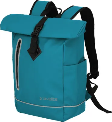 Produktbild von Travelite Rollup Fahrrad Rucksack Kurierrucksack Daypack wasserfeste Plane harbor blau