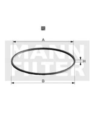 Produktbild von MANN-FILTER Di 95-07 Ölfilter-Dichtung 0004773180 81129020037 A0004773180 passend für MERCEDES-BENZ Citaro (O 530) für VOLVO FL 6