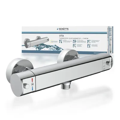Zdjęcie produktu dla SCHÜTTE VITA bateria prysznicowa z termostatem, termostat, bateria prysznicowa, termostat prysznicowy w chromie
