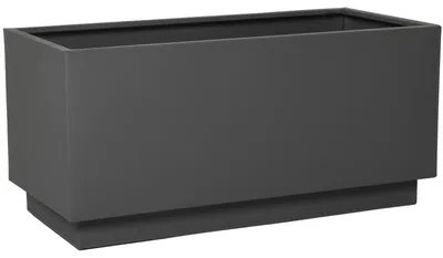 Immagine prodotto di Vaso da fiori MAXI in zinco antracite 80x37x37 cm