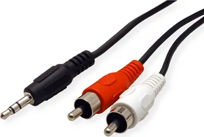 Immagine prodotto di Cavo ROLINE da 3,5 mm (ST)-a morsetto (2x ST), 5 m