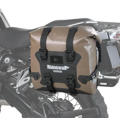 Produktbild von Motorrad Gepäckträgertasche Satteltasche 24-42L Wasserdicht Seitentasche Braun