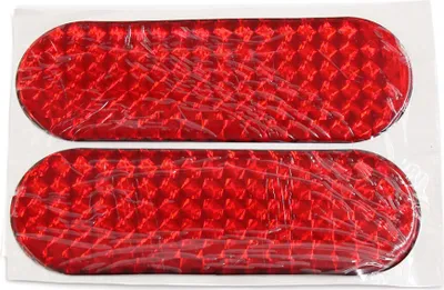 Produktbild von 4 Stücke rote reflektierende Sicherheitswarnung Selbstklebeband Aufkleber 12 x 4 cm für Auto