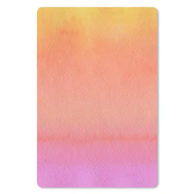 Produktbild von MuchoWow® Mauspad Mousepad Aquarell - Rosa - Orange - Gelb 18x27 cm - Mousepads - Maus Mat - Pad - Mausunterlage