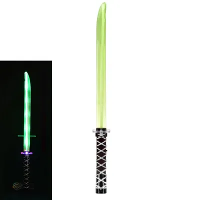 Produktbild von Toi-Toys - Lichtschwert Ninja Ninjaschwert Spielzeugschwert mit Licht & Sound grün