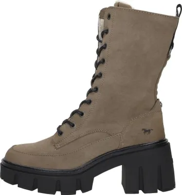 Image de Mustang Veterschoenen Hoog  Veterschoenen Hoog - Taupe - Maat 38