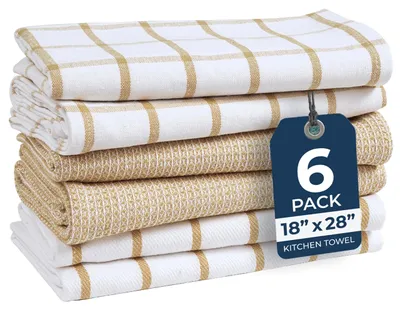 Obrázok produktu pre Sada 6 kusov absorpčných kuchynských utierok z bavlny