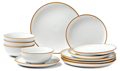 Zdjęcie produktu dla Zestaw Obiadowy Vevor Dla 4 Osób 12 Elementów Ceramiczny Mocny Najwyższa