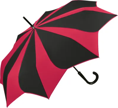 Produktbild von Pierre Cardin Long Sunflower Automatik Stockschirm Regenschirm Schirm, Farbe:Black/Red