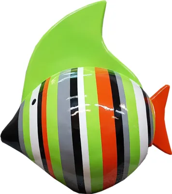 Produktbild von Skulpturen Design Wohn Deko Statuen Figuren Abstrakte Fisch Figur Dekoration