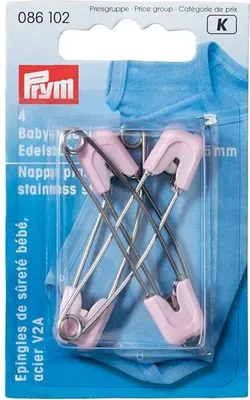 Obrázek produktu pro Plenkové zavírací špendlíky, 55 mm, rosé