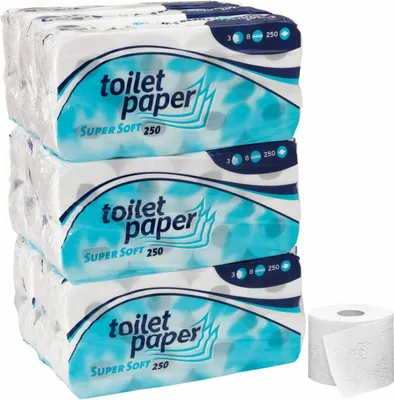Produktbild von wepa Toilettenpapier SUPER SOFT 3-lagig, 72 Rollen