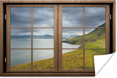 Produktbild von MuchoWow® Poster Aussicht - Wasser - Natur 60x40 cm - Schlafzimmerdekoration
