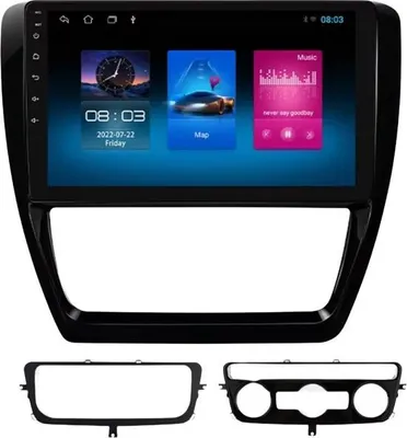 Produktbild von Autoradio mit Bluetooth und CarPlay für Volkswagen VW Jetta 6 (2011–2018) – Kompatibel mit Apple und Android – Stereoanlage – Navigationssystem – 1 GB RAM, 16 GB Speicher