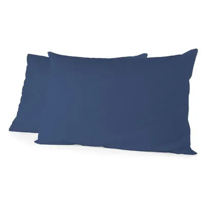 Zdjęcie produktu dla LOVELY HOME Zestaw 2 poszewek na poduszki - 85 x 185 cm - 100% bawełna - Niebieski