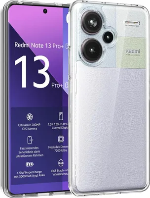 Produktbild von Ochranný kryt pre Xiaomi Redmi Note 13 Pro+ 5G Case Transparent Slim Cover Clear Case