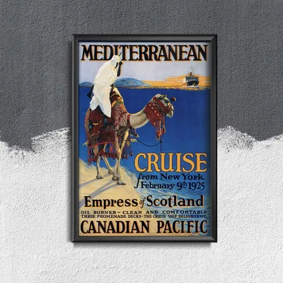 Produktbild von Poster - Canvas - Leinwand - 29,7 cm x 42 cm - Mittelmeer in New York
