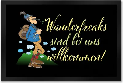 Produktbild von Wanderfreaks sind bei uns willkommen Fußmatte XXL in 50x75 cm