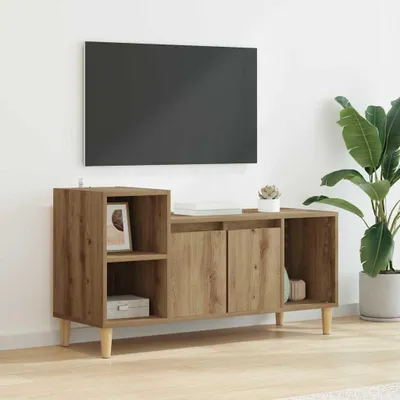 Zdjęcie produktu dla Maison Exclusive - Komody RTV, wymiary 100 x 35 x 55 cm, płyta wiórowa imitująca drewno dębowe