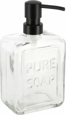 Image de Distributeur de savon en verre PURE SOAP, 550 ml