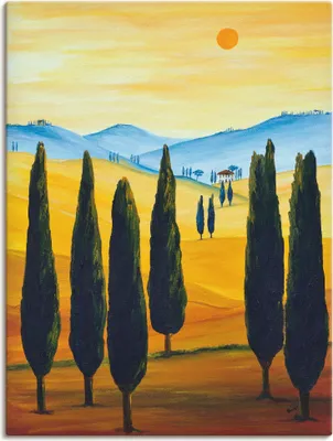 Produktbild von ARTland Leinwandbild Sehnsucht nach der Toskana Größe: 90x120 cm