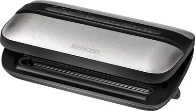 Produktbild von SENCOR SVS 4010SS Vákuovačka, prevedenie s fóliou uloženou vnútri, možnosť vákuovania suchých a mokrých potravín, výkon 120 W, maximálna šírka roliek a fólie: 30 cm