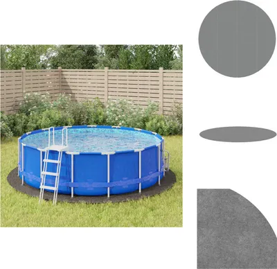 Obrázek produktu pro vidaXL Bazénová zemní tkanina světle šedá Ø428 cm polyesterová geotextilie - Krycí plachty a podložky pod bazény