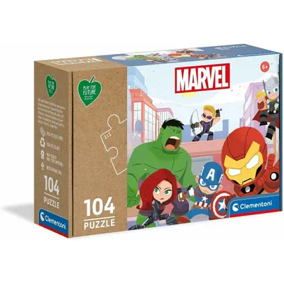 Image de CLEMENTONI Play For Future Puzzle Marvel : Avengers 104 pièces