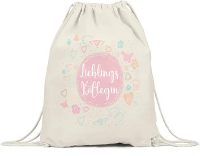 Produktbild von Lieblingskollegin Turnbeutel Gymsack  Dankeschön Geschenk Danke Sagen Für Alles Beste Kollegin