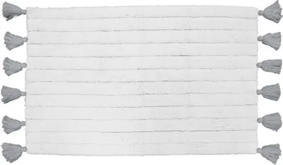 Produktbild von Badematte MINATIS, 100% Baumwolle, mit Fransen, 50 x 80 cm