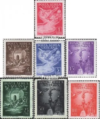 Produktbild von Briefmarken Vatikanstadt 1947 Mi 140-146 (kompl.Ausg.) Jahrgang 1947 komplett postfrisch Flugpost