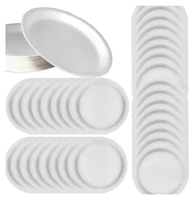 Produktbild von 320x Pappteller Campingteller Campinggeschirr Picknickgeschirr Rund Teller Set 20cm