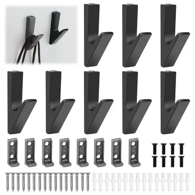 Produktbild von 8 Kleiderhaken aus Zinklegierung, Akustikpaneele, Badezimmer und Küchen