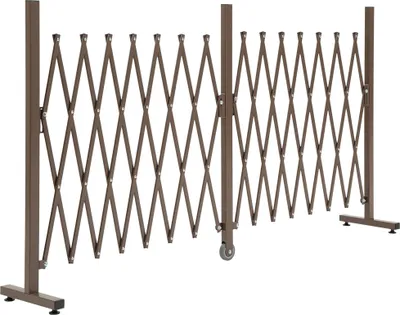 Produktbild von Scherengitter, Absperrgitter, Scherensperre, Ausziehbar, Garten, Alu, Braun, H103,5 cm, 52šC405 cm
