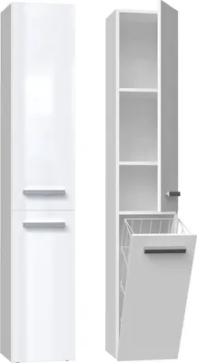 Produktbild von Badezimmerschrank NEL IV 31x30x174 cm  weiß  glänzend