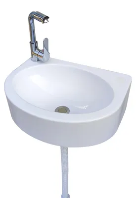 Image de Évier de salle de bain mural en plastique