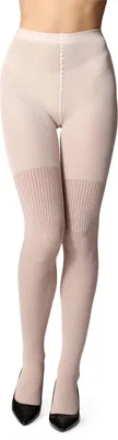 Image de Collants en coton pour femmes Bellivalini BLV-1116 (beige clair, taille M).