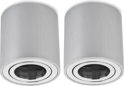 Produktbild von Sweet LED Aufbaustrahler GU10  Aluminium rund Decken Aufbauspot 2er