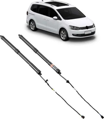 Produktbild von 2 STK Elfjedre für Heckklappe, kompatibel mit VW Sharan 2010-2023, langlebig, einfache Installation, hohe Qualität - Autoteile-Ersatz - Kraftfahrzeug-Zubehör