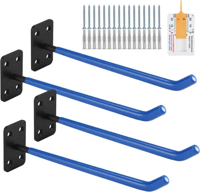 Image de Support pour pneus, lot de 4, 29,5 cm, 50 kg, avec protection en PVC, pour garage