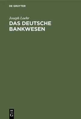 Produktbild von Das Deutsche Bankwesen