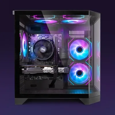 Produktbild von Vibox Gaming PC Set Komplett - Monitor 23 Zoll - AMD Ryzen 5 5500 4,2 GHz - Nvidia RTX 5060 8 GB - 16 GB RAM - 1 TB SSD - Windows 11 - WiFi 6 + Bluetooth 5.4