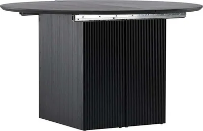 Productafbeelding van FURNLUX Eettafel Matilda, zwart, 130 cm / Hoofdkleur: zwart / Afmetingen: 130 x 180 x 75 cm