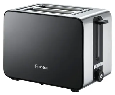 Immagine prodotto di Bosch TAT7203 Tostapane 2 fette 1050 W Nero Acciaio inox