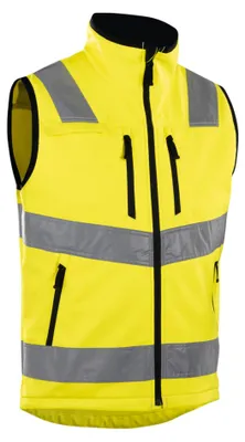 Produktbild von Blakläder Warnschutz-Softshell-Weste, gelb, Uni-Größe: L